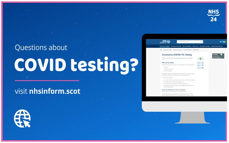 NHS INFORM - Questions about COVID testing